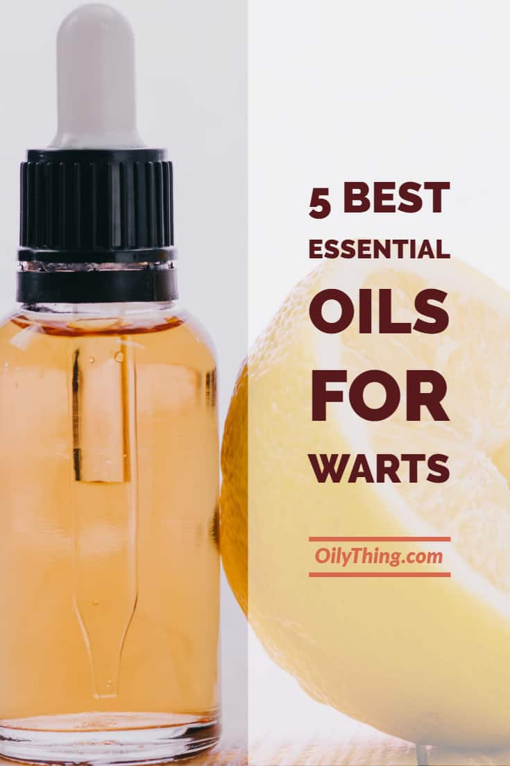 5 Best Essential Oils for Warts Pinterest Image