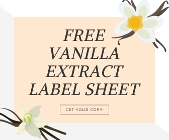 Free Template - Vanilla Extract Label Sheet