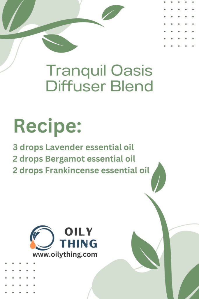 Tranquil Oasis Diffuser Blend Pinterest Image